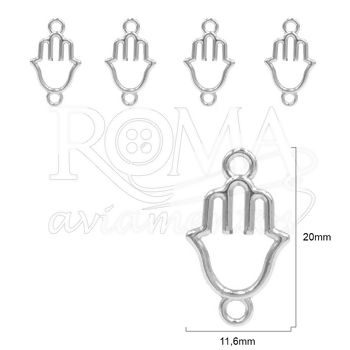 PINGENTE MAO INDIANA NIQUEL 074711